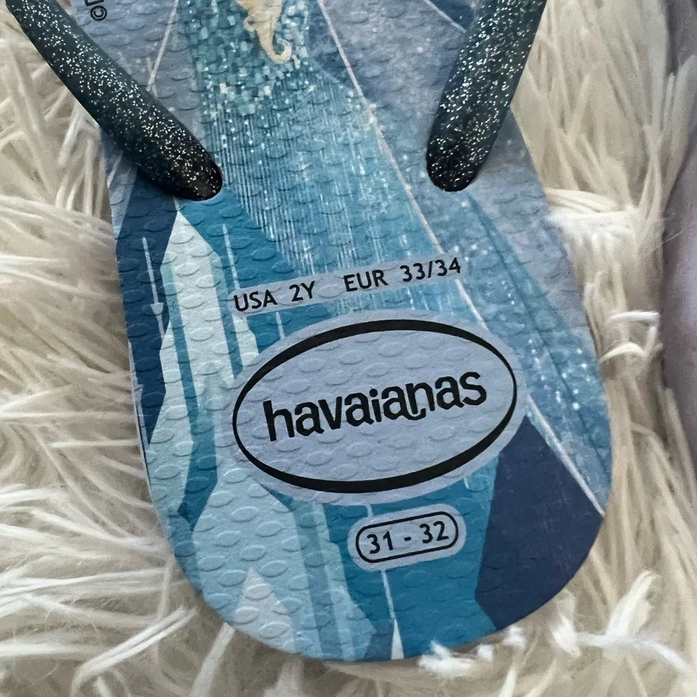 Havainas - frozen - big kids - size 2Y - NWT
